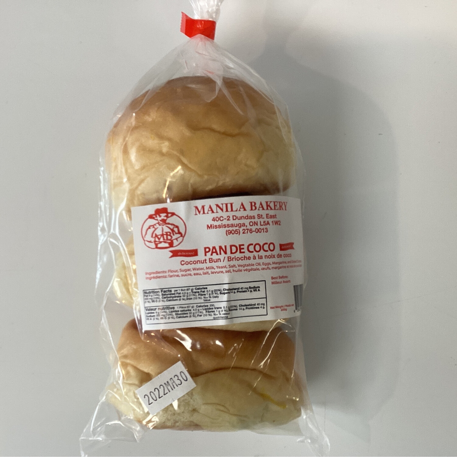 Manila Bakery - Pan de Coco ( Coconut Bun )