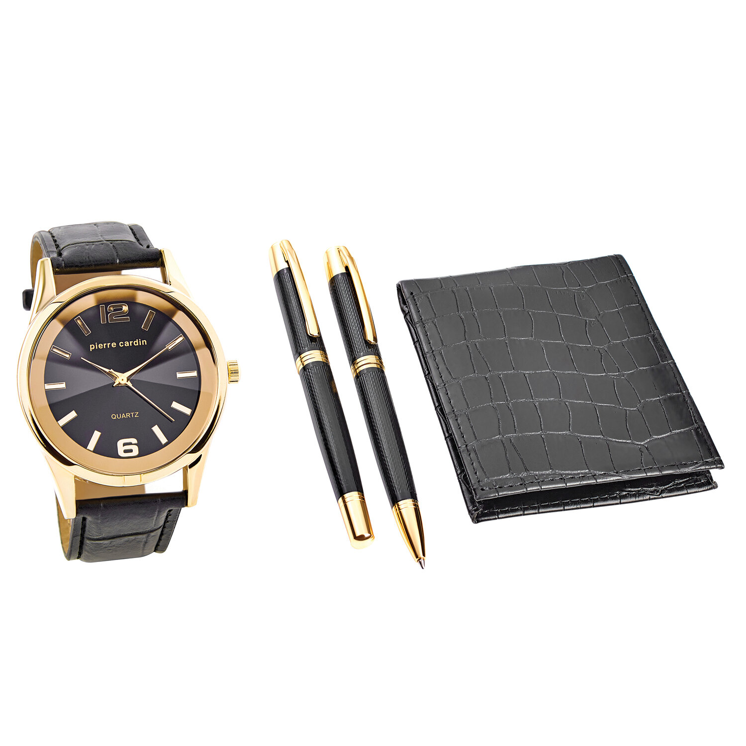 Pierre Cardin Gift Set Watch &amp; Wallet &amp; Pen PCX7870EMI