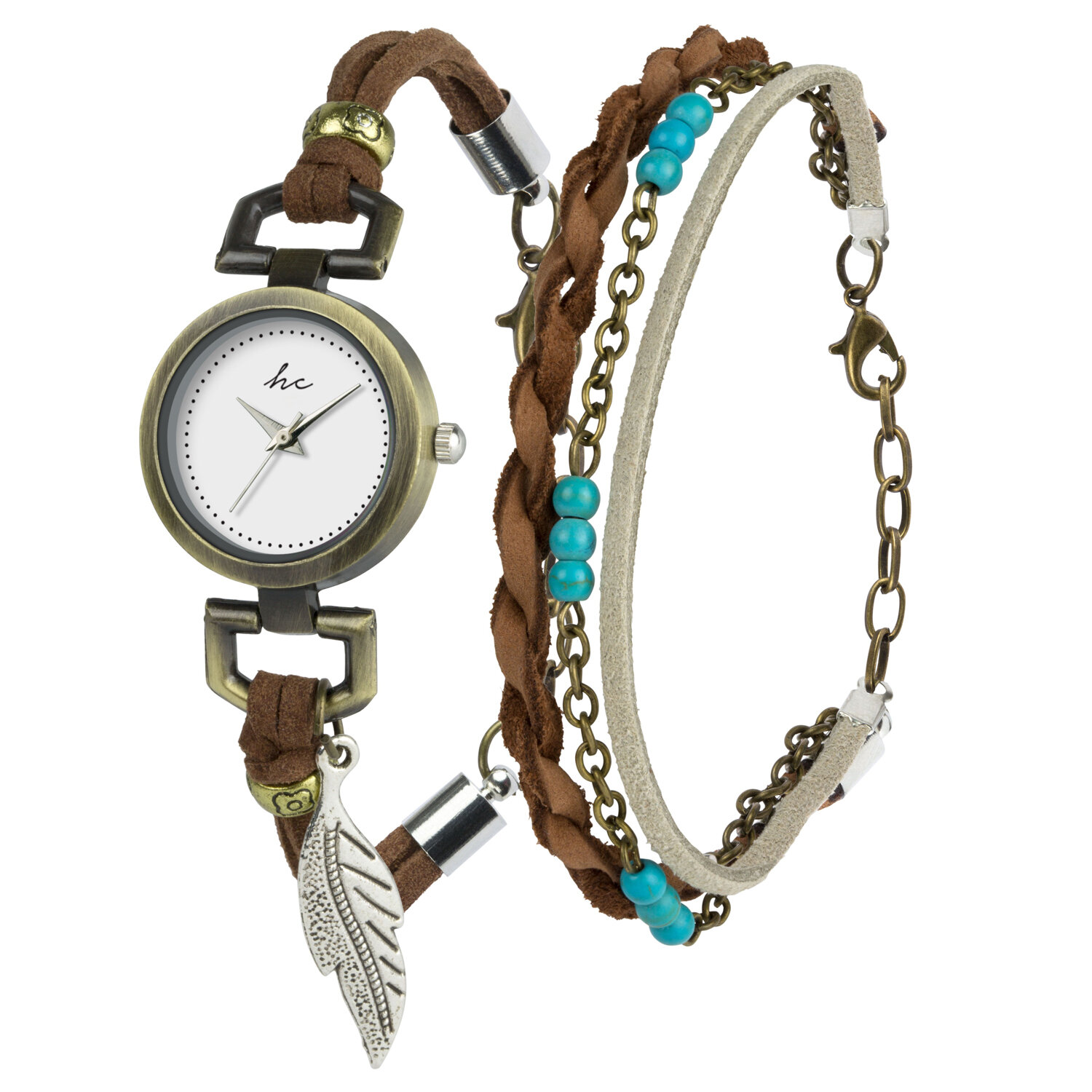 Hippie Chic Gift Set Watch &amp; Bracelet B-TI-HCPIP