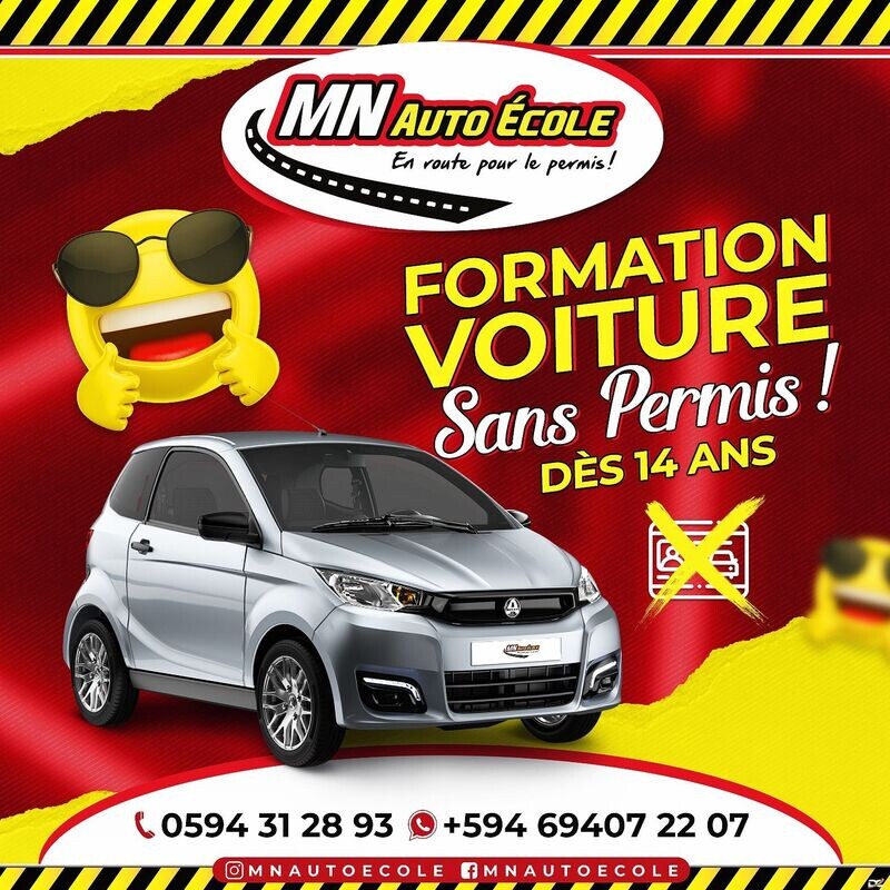 FORMATION AM VOITURE SANS PERMIS