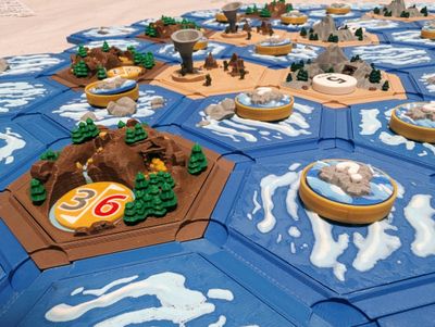 3D Printed Catan Seafarers Magnetic Game Set (Up-To 6 Players)