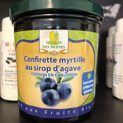 Confirette myrtille (à faible IG): 330 g net.