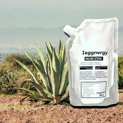 Poudre de fibres d&#39;agave sucrée à la stévia