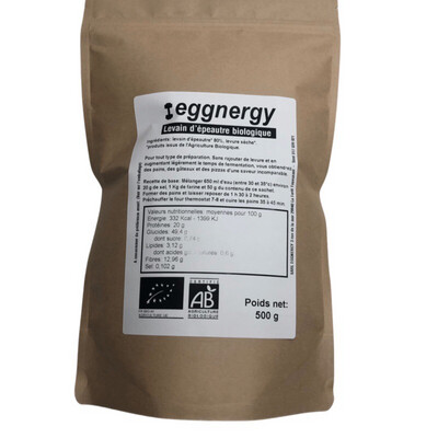 Levain biologique en sachet de 500 g