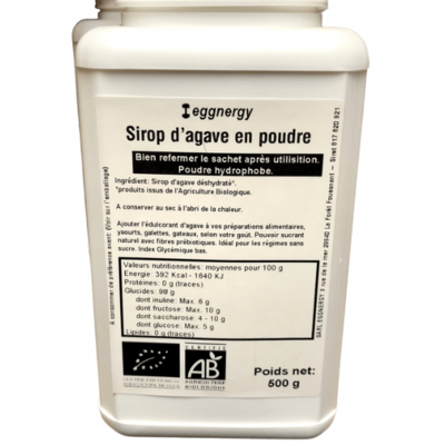 Sirop d'agave en poudre