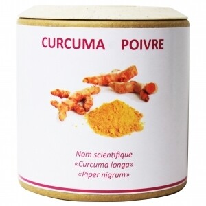 Curcuma + Poivre en gélules - pot de 110 g