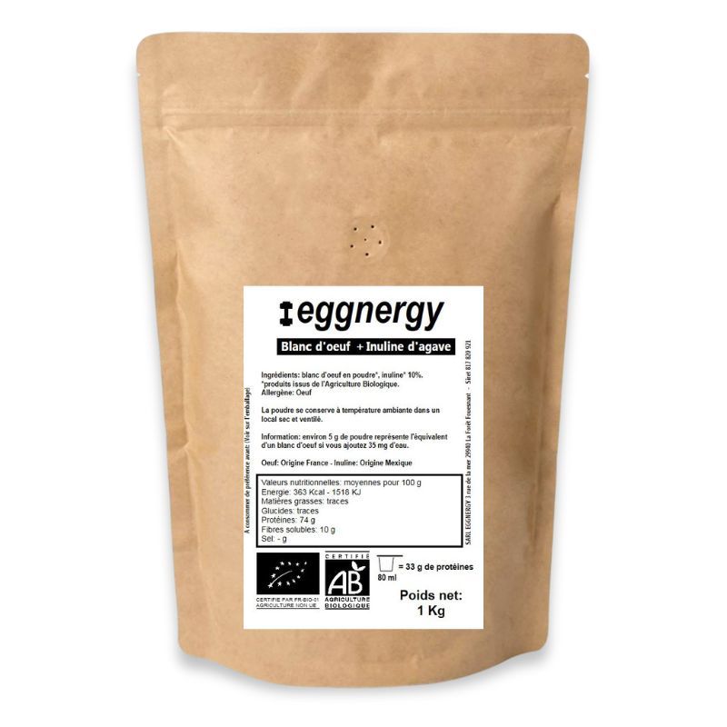 Blanc d’œuf + inuline d&#39;agave en 1 Kg
