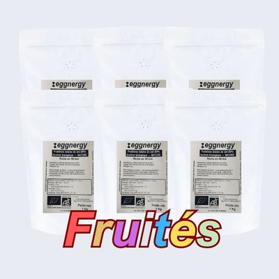Protéine Lait Bio fruitée - 6 sachets que vous composez!