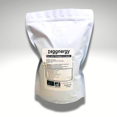 Oeuf entier bio en poudre: 1200 g (UE) Code 0