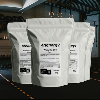 Whey Protéine Bio: Poudre de lactosérum nature Bio riche en protéines en 4 Kg