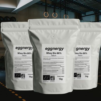 Protéine de lactosérum Bio 80% Nature en 3 Kg