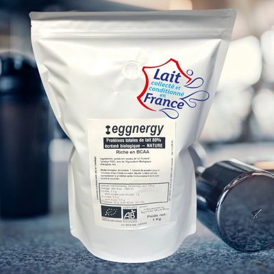 Protéine Native de Lait Bio 1 Kg (origine France) riche en BCAA