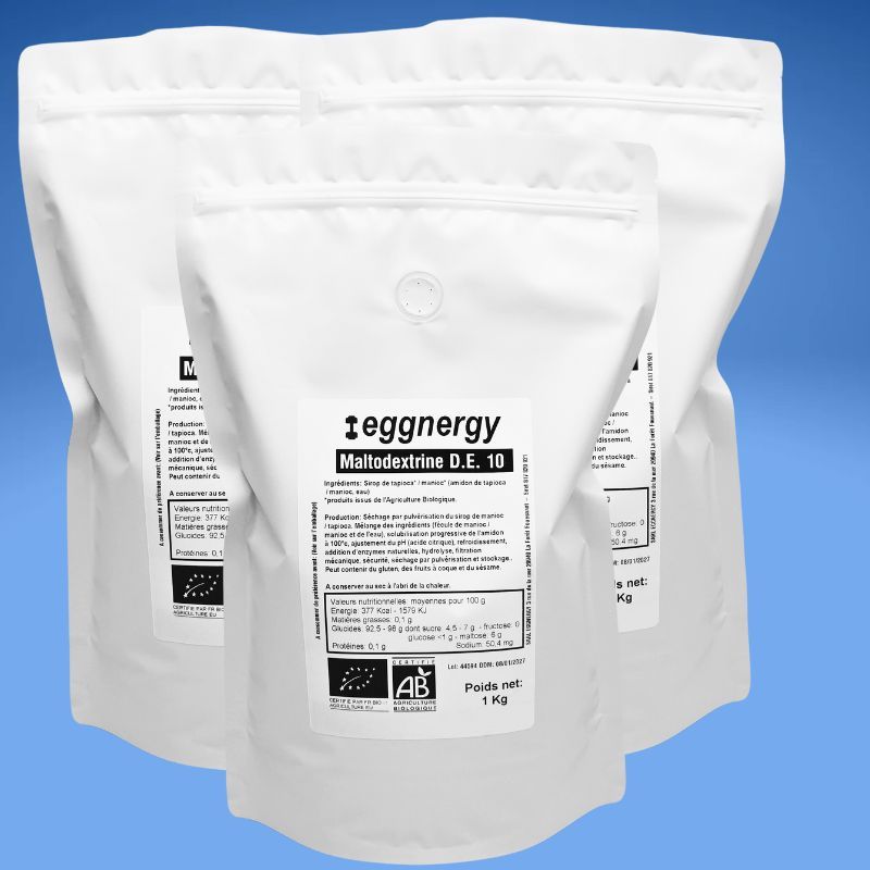 Maltodextrine de manioc bio - DE10 - 3 kg