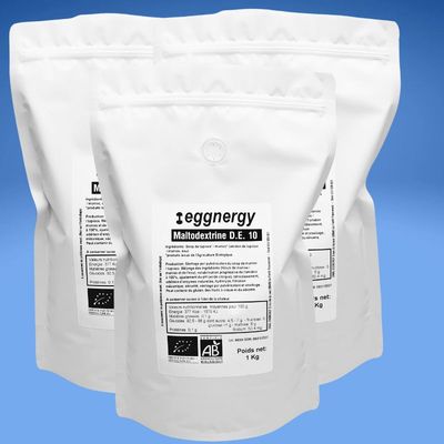 Maltodextrine de manioc bio - DE10 - 3 kg
