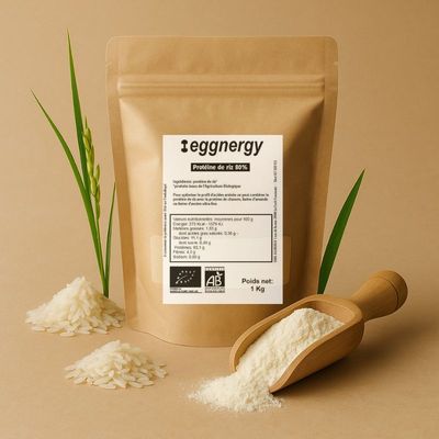 Protéine de riz 83% en sachet de 1 Kg