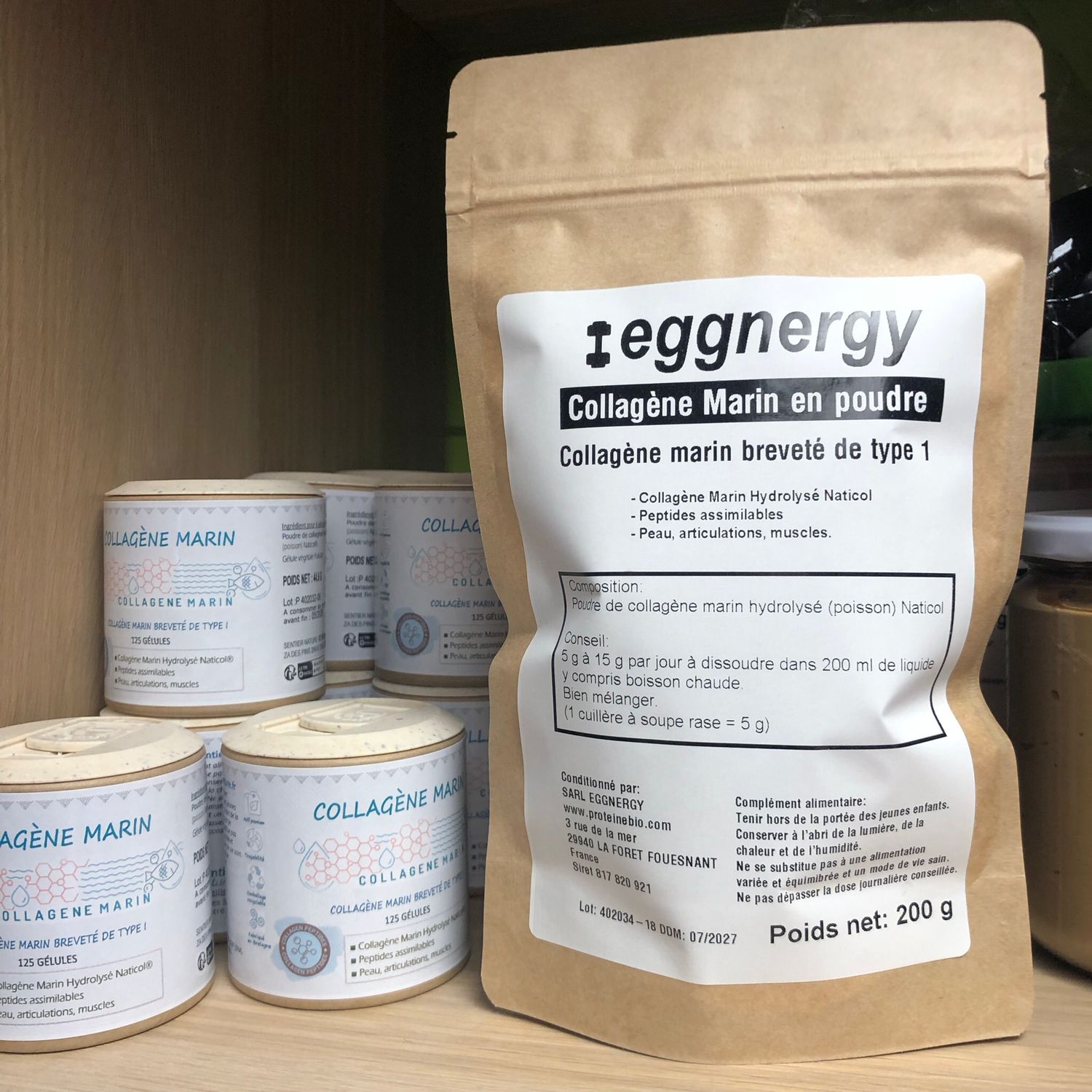 Collagène Marin Naticol en poudre en sachet de 200 g