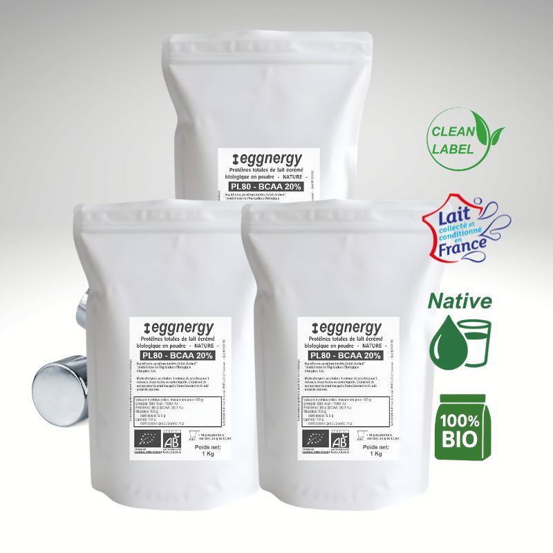 PROMO: Protéine Native de Lait Bio Française et Nature en 3 Kg