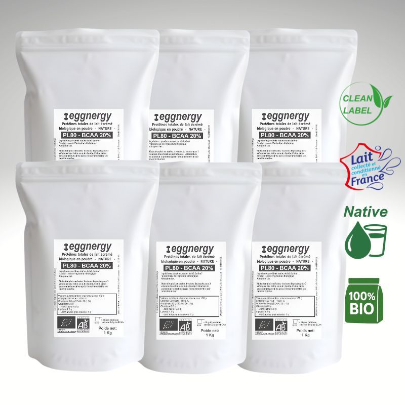 Protéine Lait Native Bio en 6 Kg - nature