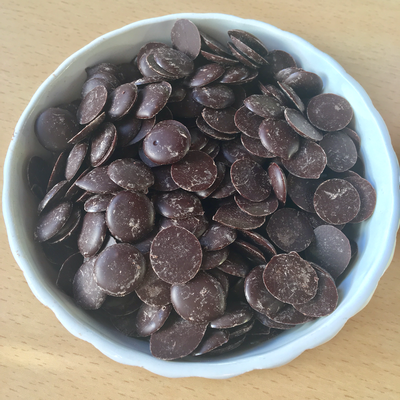 Chocolat bio 50% en 250 g (petits boutons)