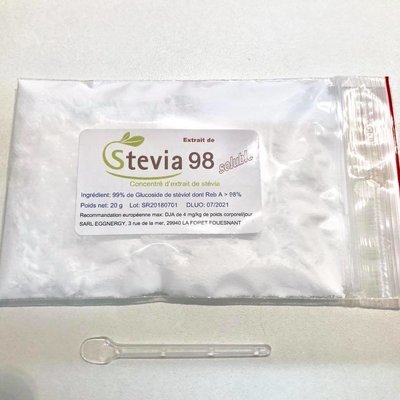 Stévia: Extrait (ST 98) à diluer concentré en poudre - 20g