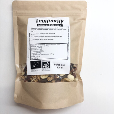 Mélange fruits secs avec amandes et noisettes en 1 Kg