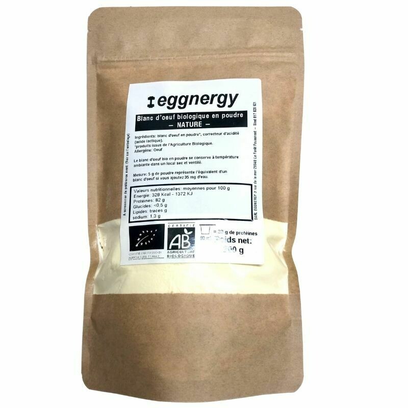 Eggprotéine: Échantillon de 200 g Bio - Code 0