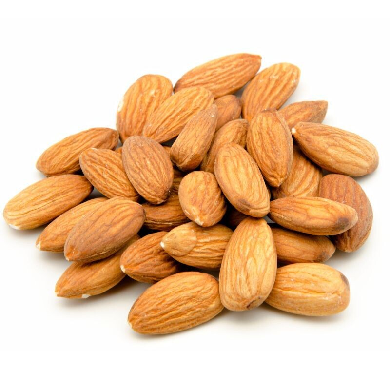 Amandes grillées entières (non salées).