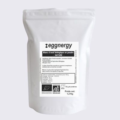Blanc d’œuf bio en poudre 1200 g