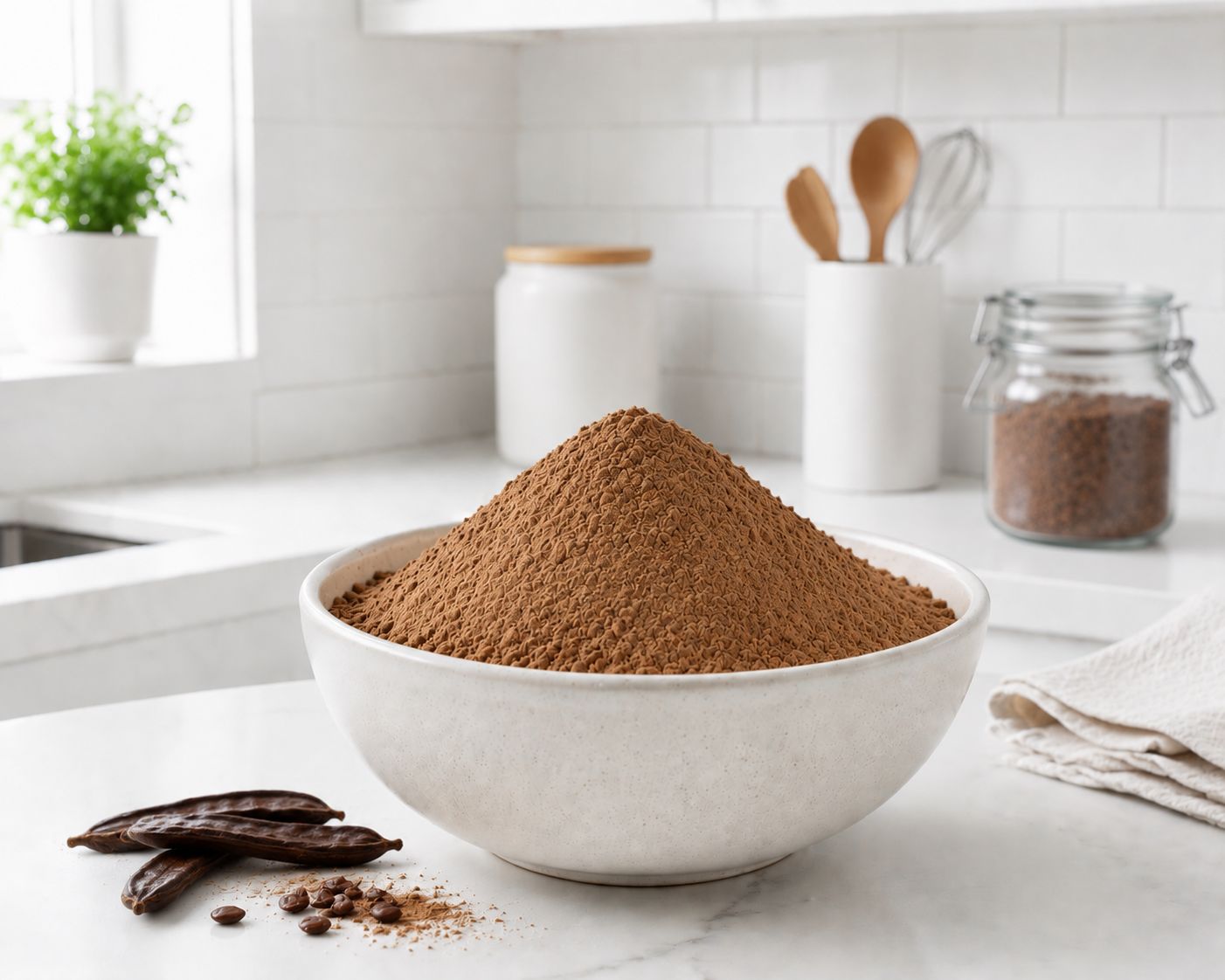 Poudre de caroube bio en sachet de 500 g