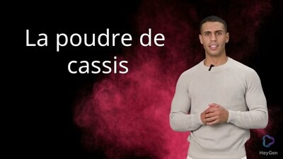 Cassis bio en poudre: 200 g