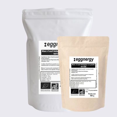 Blanc d’œuf bio en poudre - 1700 g (livraison en point relais seulement)