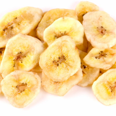 Bananes séchées en chips en 500 g.