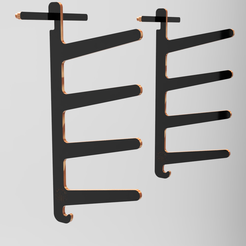 WALL HANGING HORIZONTAL SURFBOARD RACK