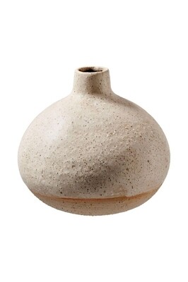 Keramik Vase Rund – creme