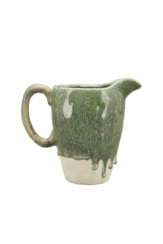 Keramik Krug «creme-grün»