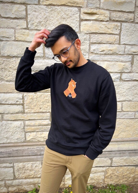 Henna Hands Unisex Fleece Crewneck