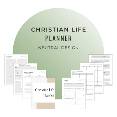 CHRISTIAN LIFE PLANNER - NEUTRAL