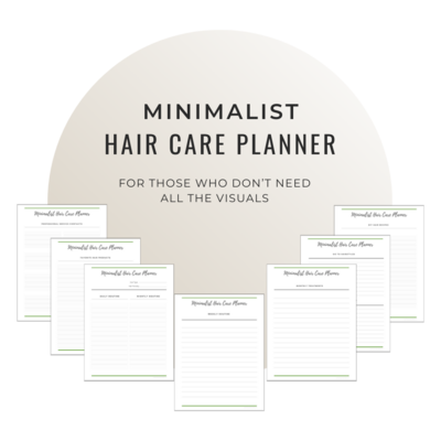HAIR CARE PLANNER FOR THE MINIMALIST