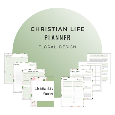 CHRISTIAN LIFE PLANNER - FLORAL