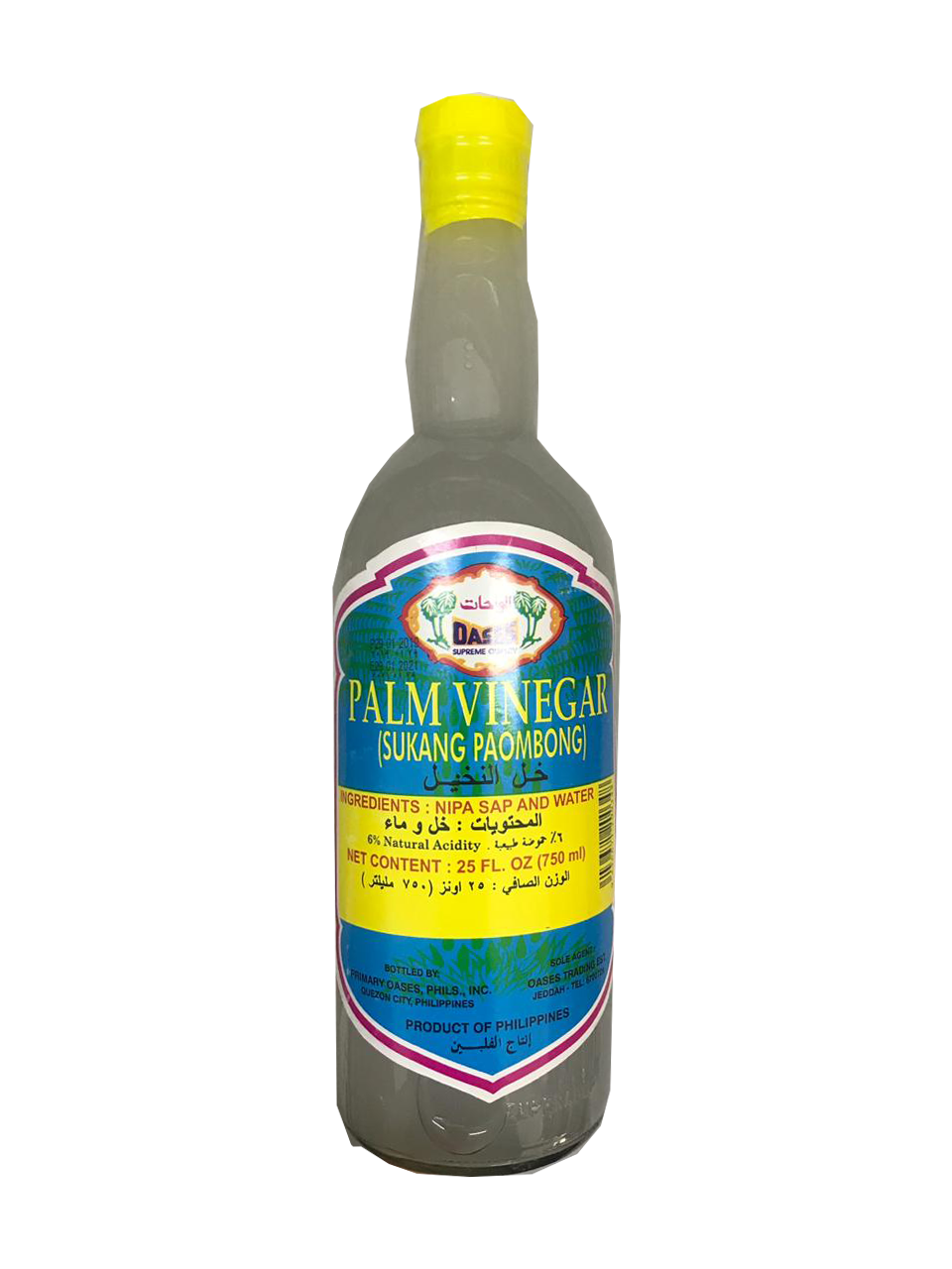 Oases Palm Vinegar (Sukang Paombong) 750ml