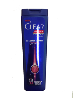 Clear 2 in 1 Style Express 200ml