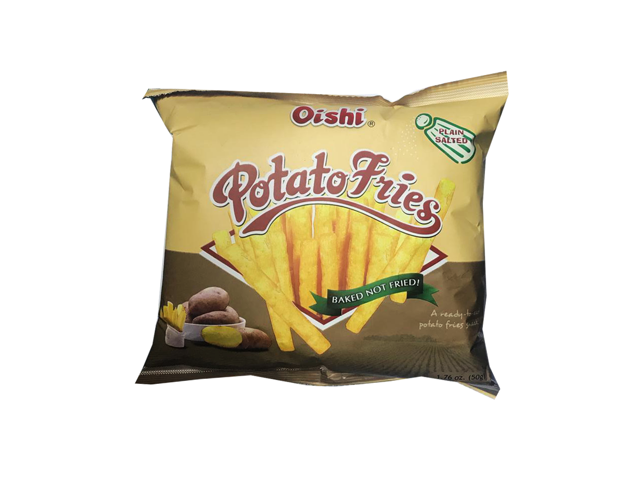 Oishi Potato Fries plain salted 50g