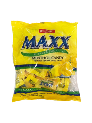 Maxx Honey Lemon Menthol Candy 200g (50 pcs)