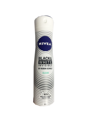 Nivea Black & White Invisible Deodorant Spray 150ml