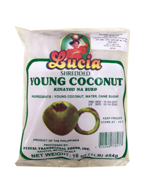 Lucia Shredded Young Coconut (Kinayod Sa Buko) 454g