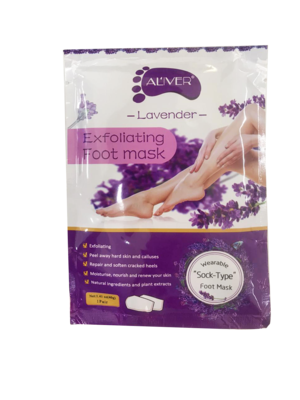 Exfoliating Foot Mask 1 Pair Lavender