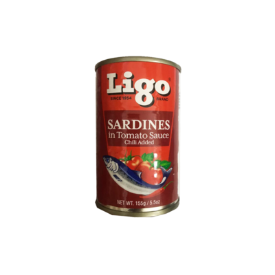 Ligo Sardines in Tomato Sauce Chilli Added 155g