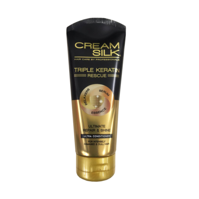 Cream Silk Triple Keratin Ultimate for Intensely Damaged and Dull Hair