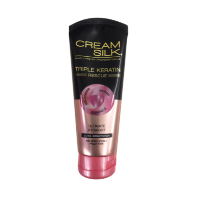 Cream Silk Ultimate Straight For Rebellious and Frizzy Hair 170ml