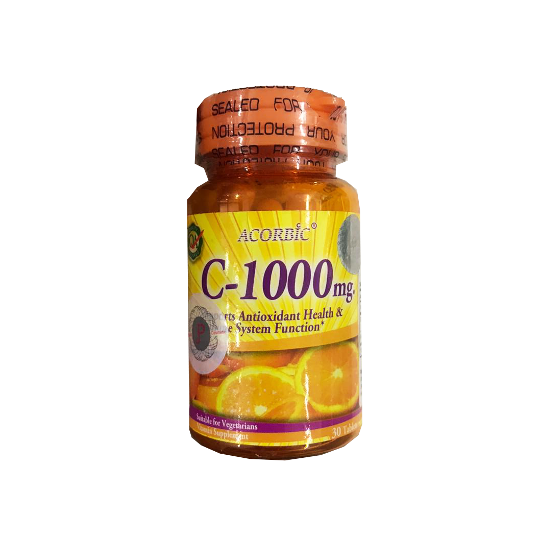 Acorbic C-1000mg 30 Tablets Vitamin C